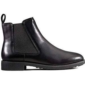 Clarks Griffin Plaza Chelsea Boots voor dames, zwart leder, 38 EU