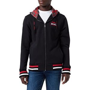 Lonsdale Lancaster Sweatshirt met capuchon voor heren, zwart, L
