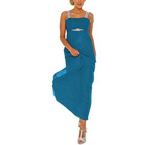 Astrapahl Dames cocktailjurk met pailletten, maxi, turquoise (turquoise), 32