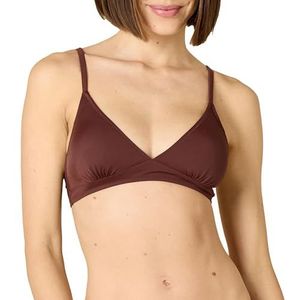 Amazon Essentials Dames lichte ondersteuning klassieke bikini badpak top, diepbruin, XX-Large