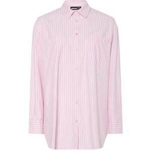Pcmelia Ls Loose Shirt WVN Noos Bc, Pink-a-boo, S