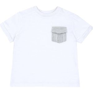 Chicco T-Shirt Met Korte Mouwen jongens, Bianco, 7A, Design in Italië