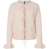 Pcjimma - Gebreid Vest - Ronde Hals - Lange Mouwen - Soepelvallende Pasvorm