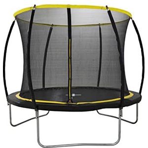 Dunlop trampoline 6FT - 183 x 50 cm - tuintrampoline met veiligheidsnet 200 cm - kindertrampoline - max. 80 kg - zwart/geel