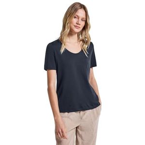 Street One - Dames Basic Shirt - Blauw