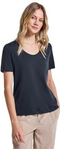 Street One - Dames Basic Shirt - Blauw