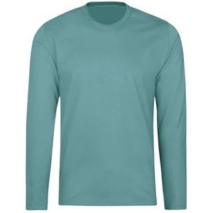 Trigema Shirt met lange mouwen voor meisjes van 100% katoen - longsleeve - 536501, zeewier, 164 cm