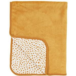 MEYCO Baby Cheetah Fleece Reisdeken Honing Goud, 75x100