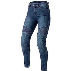 Ozone Agness II Lady motorjeans voor dames, van duurzame materialen, slim fit, kniebescherming, Dupont Kevlar binnen, flexibele inzetstukken