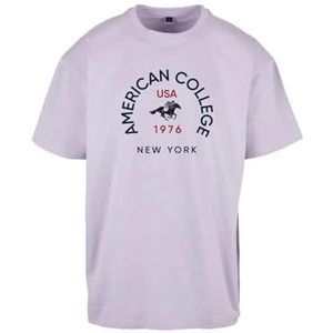 American College T-shirt met korte mouwen lila dames maat L model AC1 100% katoen, Paars, L