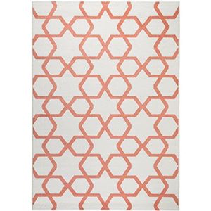Benuta tapijt Sun, kunstvezel, beige/roze, 120 x 170.0 x 2 cm