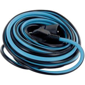 Verlengsnoer - Zwart/Blauw - 10m