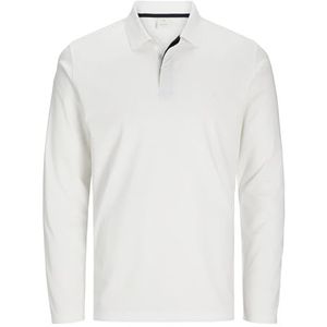 JACK & JONES - Polo - Ecru - Lange Mouwen - Katoen