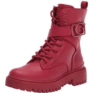 GUESS Gworana Combat Boot voor dames, Rood, 35 EU