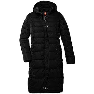 STOY Dames gewatteerde mantel/mantel met capuchon - grote maten STW 7 WMN QLTD CT, zwart, 56, 39793-000