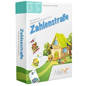 ALLEOVS Getallenspel ""Cijferstraat"" Rekenleerspel voor optellen & aftrekken voor kinderen vanaf 6 jaar - Wiskundespel Cijferleerspel - Leer Getallen Wiskundespel voor Hoofdrekenen Basisschool