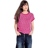 Cecil - Mat-Mix AOP - T-shirt - Roze Sorbet