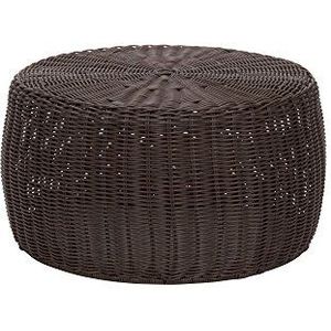 Household Essentials Resin Wicker Low Table, Bruin
