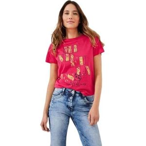 Cecil Damesshirt met korte mouwen, bedrukt, strawberry red, S