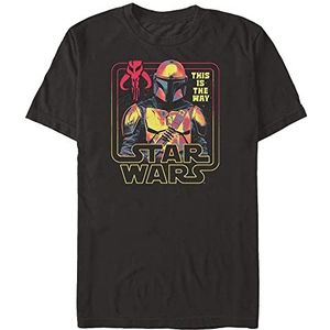 Star Wars: Mandalorian - The Protector Unisex Crew neck T-Shirt Black XL