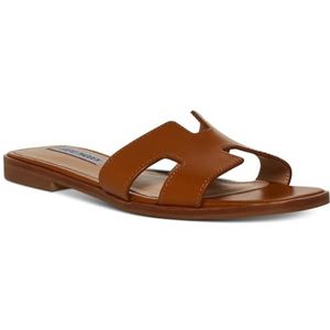 Steve Madden Hadyn sandaal voor dames, Cognac leer, 38-39 EU