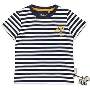 sigikid T-shirt van biologisch katoen voor mini-meisjes in de maten 98 tot 128, blauw-wit gestreept., 98 cm