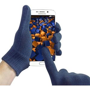 mumbi Touchscreen handschoenen L voor capacitieve displays blauw