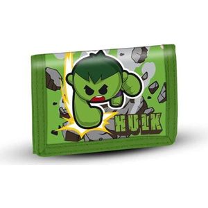 Hulk Greenmass-Velcro Portemonnee, Groen, 21,5 x 9 cm, Groen, Klittenband Portemonnee Greenmass