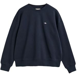GANT Shield C-Neck Sweat Sweatshirt voor dames, evening blue, XXL