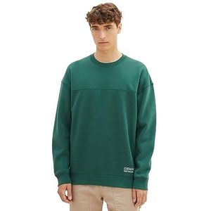 TOM TAILOR Denim Sweatshirt voor heren, 10778 - Hunter Green, XL