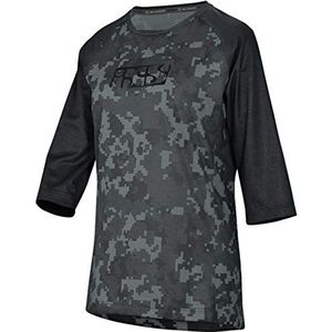 IXS Carve Women Jersey Black-Camo 44 T-shirt, volwassenen, unisex, zwart