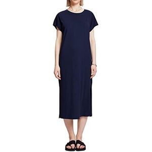 ESPRIT Midi-jurk van jersey, Donkerblauw, S