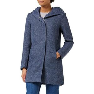 ONLY Onlsedona Light Coat Otw Noos mantel dames,maritieme blauw/detail: gemêleerd.,S