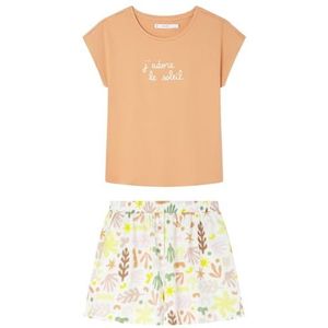 Women'secret Weekly Hope Pyjama voor dames, Oranje, XS