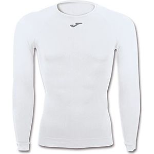 Joma 2XS-XS T-shirt Brama Classic lange mouwen unisex volwassenen wit
