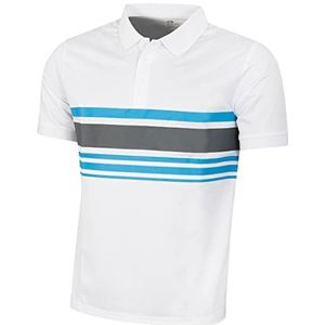 Island GREEN Heren IGTS1937 Borst Stripe Golf Polo Shirt