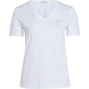 Calvin Klein Jeans S/S gebreide tops voor dames, Helder Wit, 5XL Grote maten