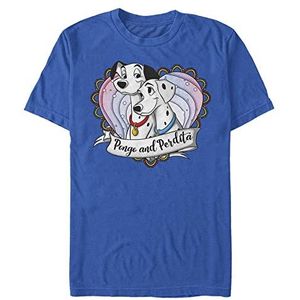 Disney Classics 101 Dalmatians - Pong And Perdita Unisex Crew neck T-Shirt Bright blue 2XL