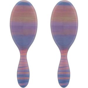 Wet Brush Originele Detangler haarborstel, paars (Desert Afterglow), Ultra-zachte IntelliFlex borstelharen, ontwarrende haren glijden door klitten (nat droog en beschadigd haar), vrouwen en mannen (2
