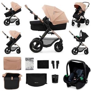 kk Kinderkraft MOOV 2 Air 3-in-1 multifunctionele kinderwagen, beige