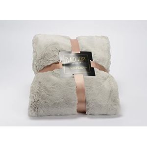 Amadeus - Luxe deken, lichtgrijs, 170 x 240 cm, wasbaar op 30 °C – niet in de droger drogen – niet strijken