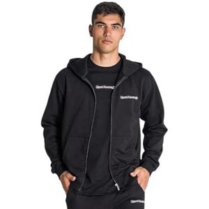 Gianni Kavanagh Black Essential Micro Hoodie Jacket Hooded Sweatshirt voor heren, Zwart, XS