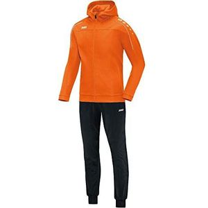 JAKO Dames trainingspak polyester Classico met capuchon, neonoranje, 48, M9450