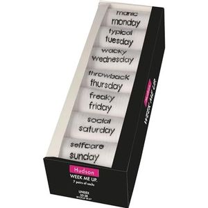 Hudson - WEEKLY BOX - Chaussettes - Wit - 7 Paar - Maat 35-38