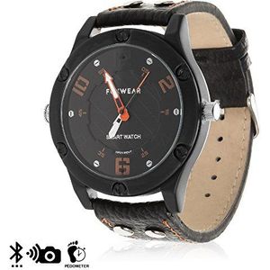 Silica DMX141BK Silica Smartwatch N60 met Japans kwartsuurwerk, geavanceerde functies en trilalarm, zwart