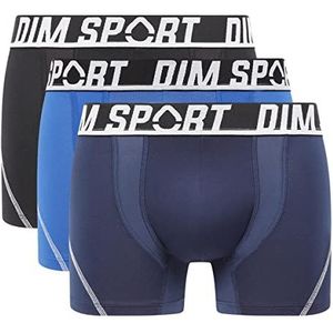 Dim Heren Boxershorts Sport Micro Thermoregulering, 3 stuks, zwart/Berlijnblauw/cyaan, 7