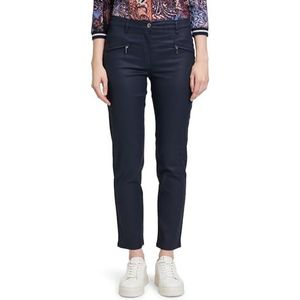 Betty Barclay Perfect body-broek voor dames met zakken met ritssluiting, blauw, 44