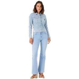 Garcia Colbert + Gilet jeansjas voor dames, Gebleekt, XXL