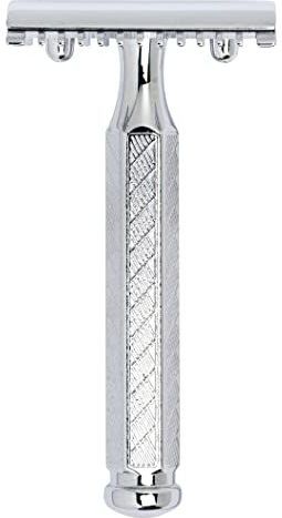 MERKUR - 41C - Scheerapparaat - Glanzend Chroom - Driedelig - Open Kam