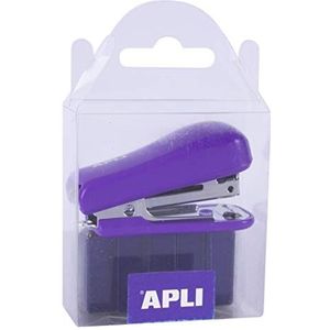 APLI 14945 Pocket paarse nietmachine +2.000 nietjes